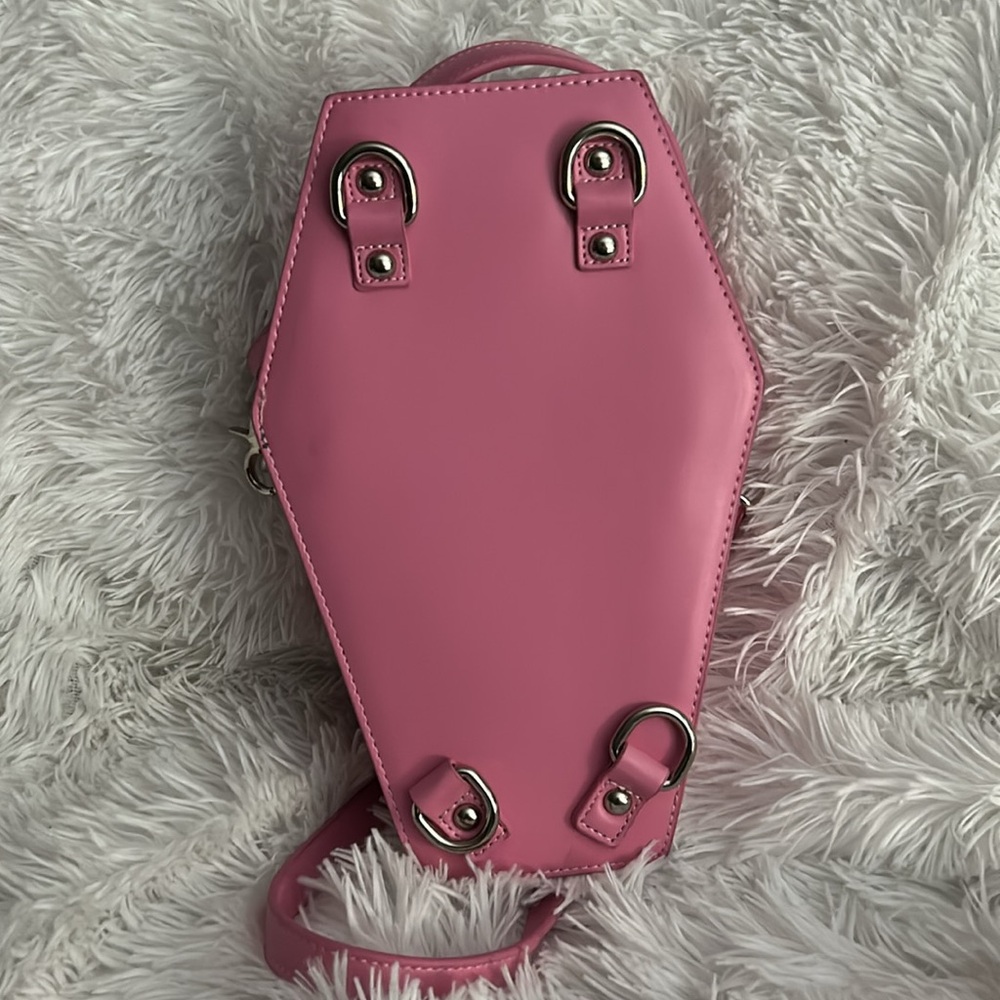 Dolls Kill Pink Adjustable Backpack - Picture 3 of 10